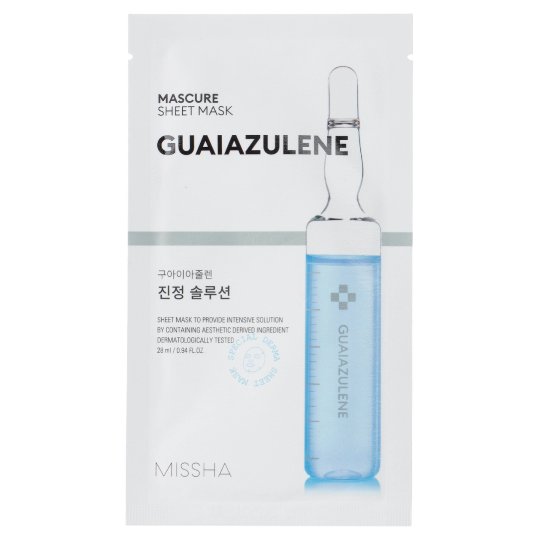 Mascure Calming Solution Sheet Mask (Guaiazulene)