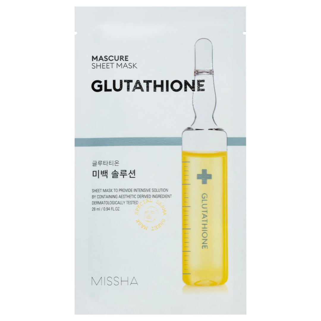 Whitening Solution Sheet Mask (Glutathione)