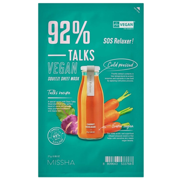 Talks Vegan Squeeze Sheet Mask [Sos Relaxer]