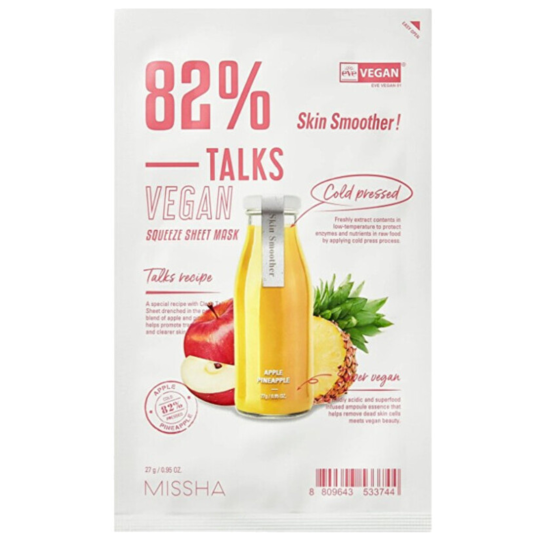 Talks Vegan Squeeze Sheet Mask [Skin Smoother]