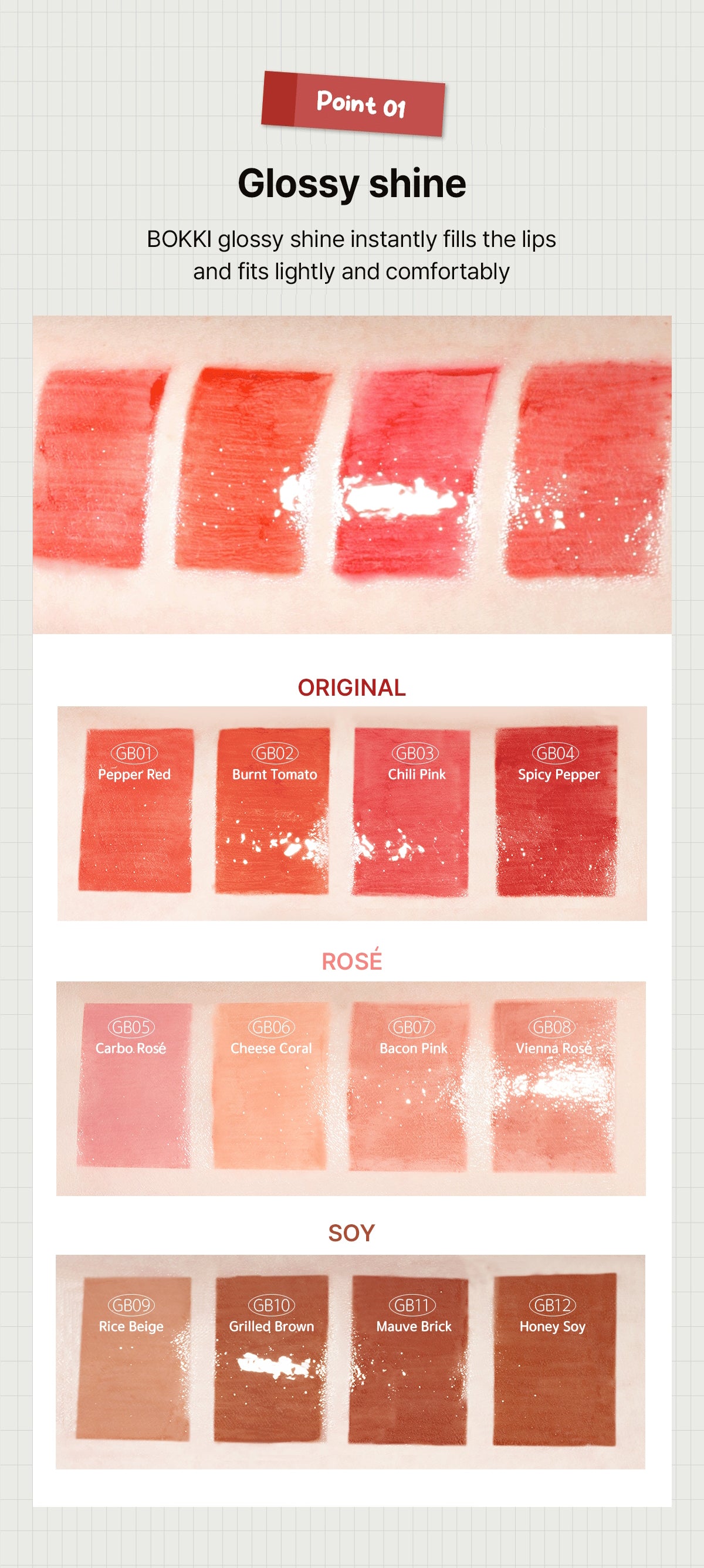 Glow Bokki Tint – Bokki rozjasňující tint na rty