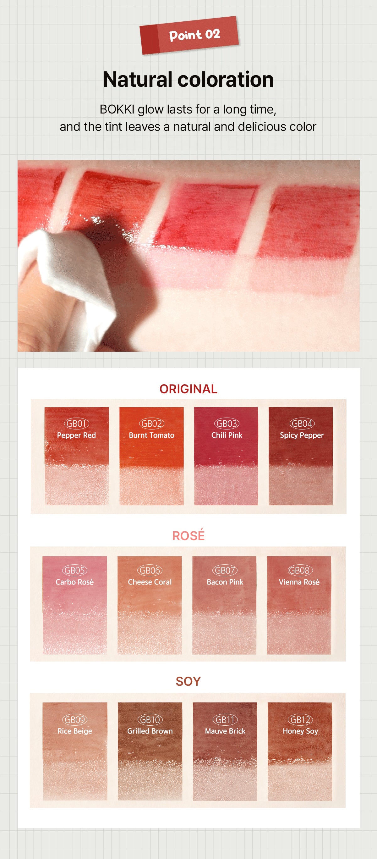 Glow Bokki Tint – Bokki rozjasňující tint na rty