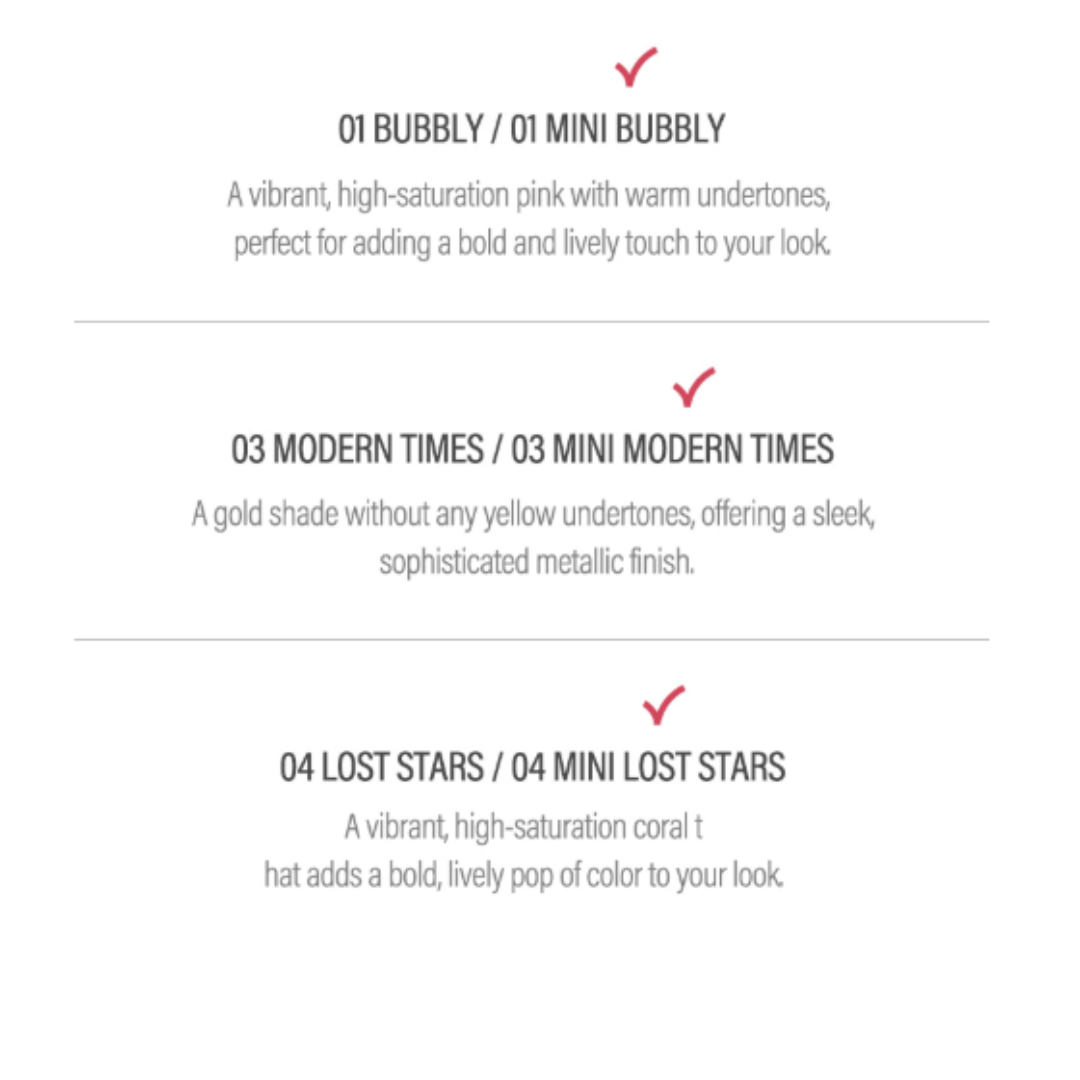 MINI LIKE A SHADOW – Třpytivé mini stíny s vysokou pigmentací